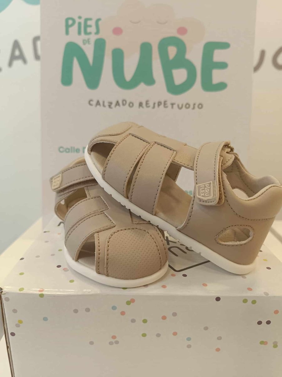 Sandalias Piruflex Piel 393-2 Diamante Marfil - Imagen 3