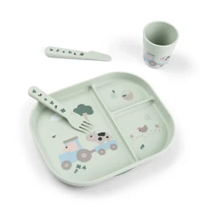 Set de vajilla con ventosa Tiny Farm Done by Deer