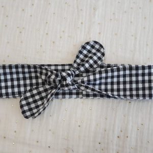 TURBANTE VICHY NEGRO