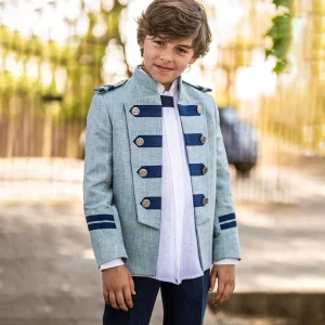 Varones Traje Almirante Comunión Cuello Mao