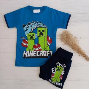 Low Cost Conjunto Corto MineCraft