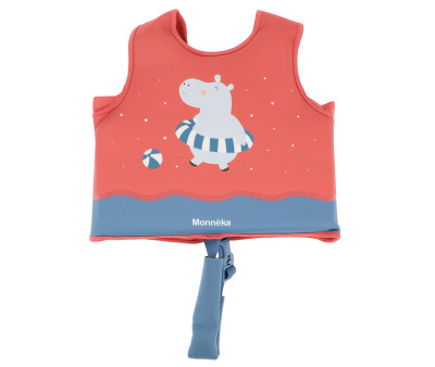 Chaleco Flotador Aprendizaje Hippos Talla 2-3 años Monnëka - Imagen 3