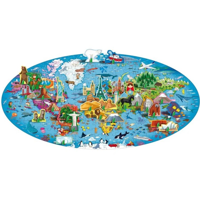 Libro y puzzle – La tierra nueva edición