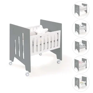Minicuna de colecho 60×80 Omni Uno Antracita (5en1)