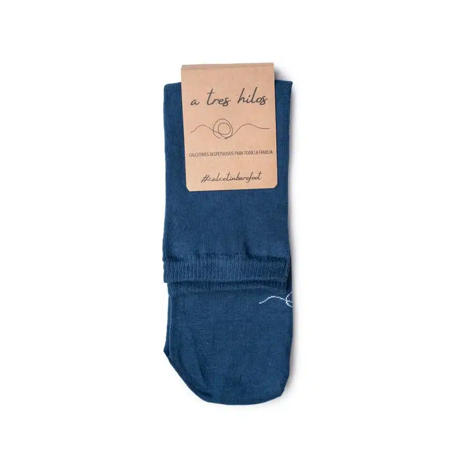 Calcetines Barefoot A Tres Hilos Marino