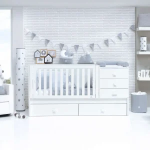 Cuna convertible Sero Bubble blanco 70×140 cm