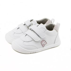 Deportiva Respetuosa Piruflex Vegana Blanca Combinada con Rosa