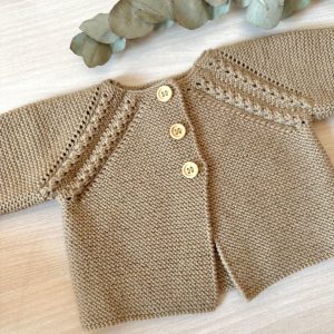Chaqueta trenzada botones