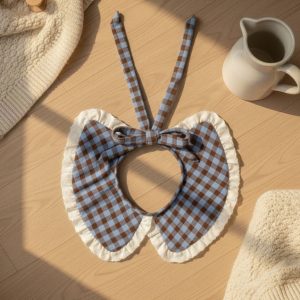 Cuello Vichy Caramelo