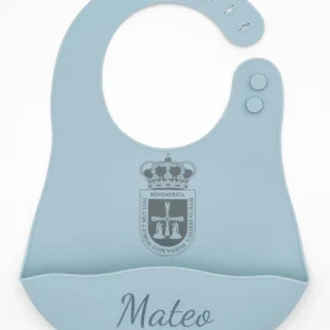 Babero de Silicona con Bolso de Nube