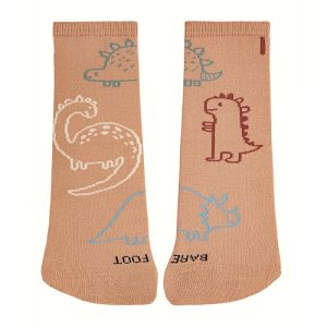 Cóndor Calcetines Cortos Barefoot Dinosaurios Beige