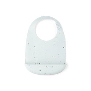 Babero silicona Confetti Azul – Done by Deer