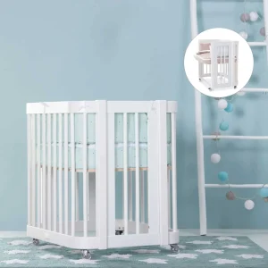 Minicuna de colecho ovalada 55×70 cm Crea Uno Bianco blanca