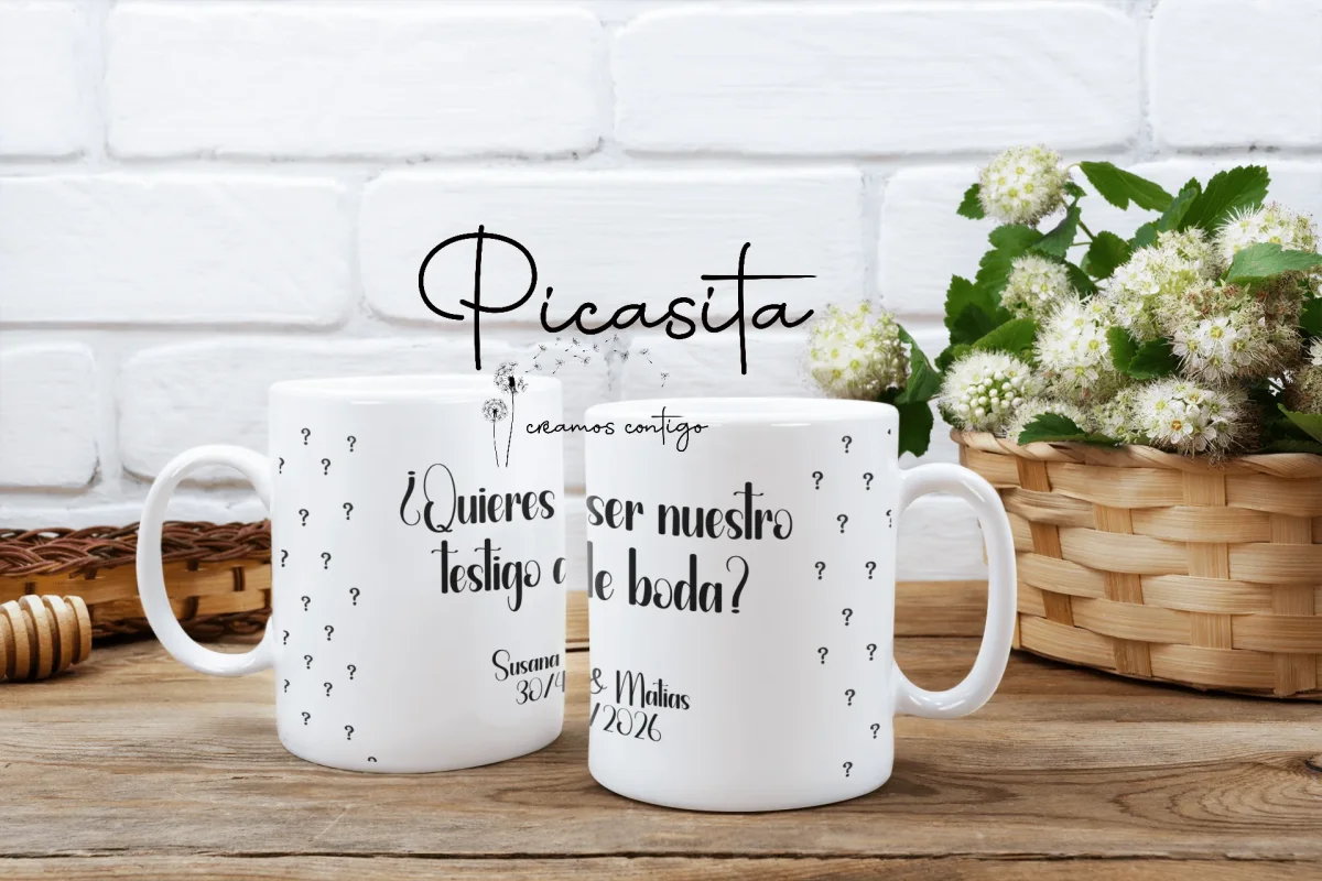 Taza Quieres Ser Mi Testigo - Imagen 2